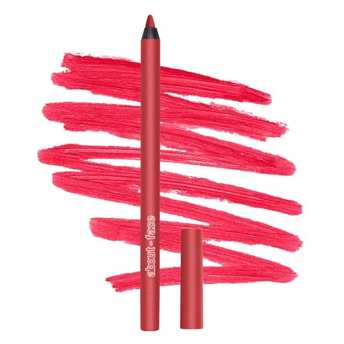 aboutface Matte Fix Lip Pencil - Bright Cherry Red | Long-Lasting Color