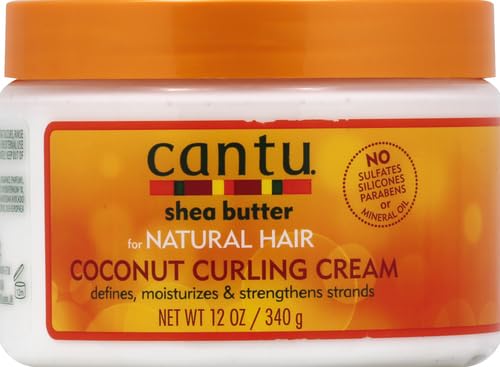 Cantu Coconut Curling Cream 12oz - Pack of 10 Shea Butter Formula