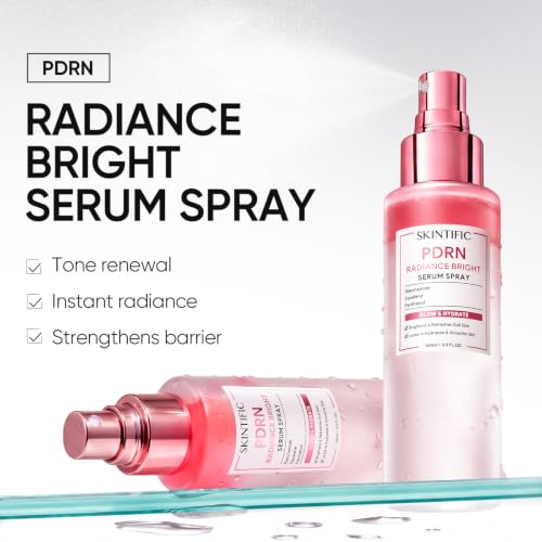 SKINTIFIC Salmon PDRN Bright Serum Spray 3.3 fl oz (Pack of 1) – Glass Skin Radiance