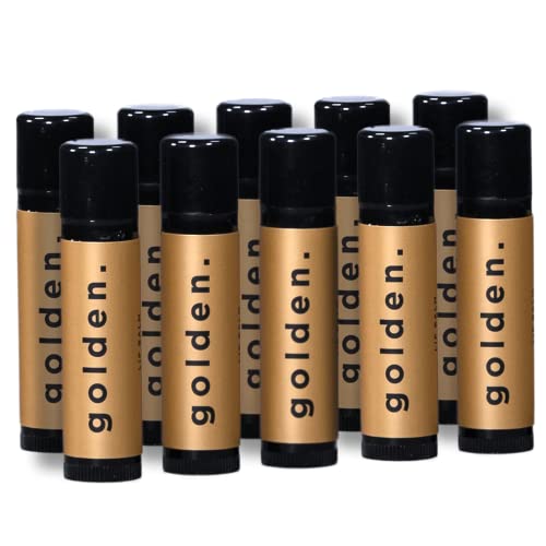 Men's Lip Balm Set - Soothing, Moisturizing, Aloe & Vitamin E, Vanilla Scent - Pack of 10