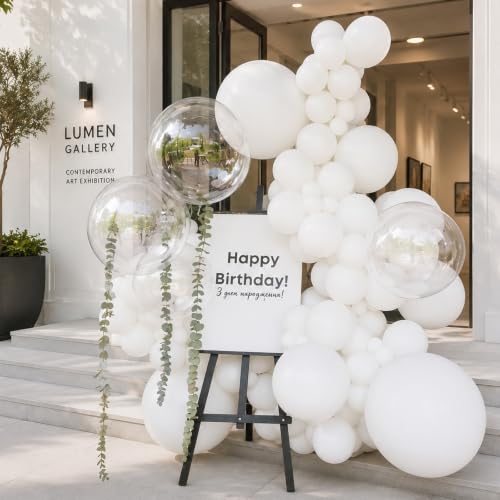 24 Inch Clear Bobo Balloons - 20 Pack for Party Decorations