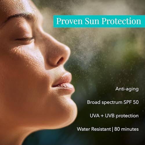SolRX SPORT SPF 50 Sunscreen Spray 6oz - Reef Friendly, Water & Sweat Resistant, Face & Body