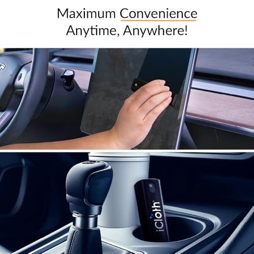 iCloth 2-in-1 Screen Cleaner Spray with Microfiber Cloth - Streak-Free & Gentle Formula for Laptops, Phones, Tablets - 0.68 fl oz