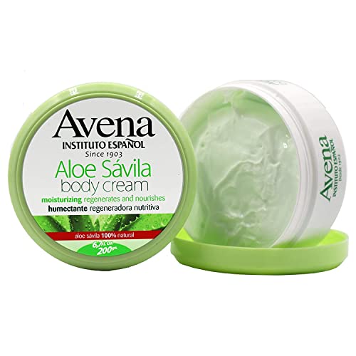 Avena Aloe Vera Body Cream 2-Pack - Moisturizing & Regenerating, 6.7 FL Oz Each