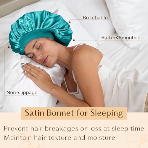 YANIBEST Satin Sleep Bonnet for Men & Women | Double Layer Hair Protection
