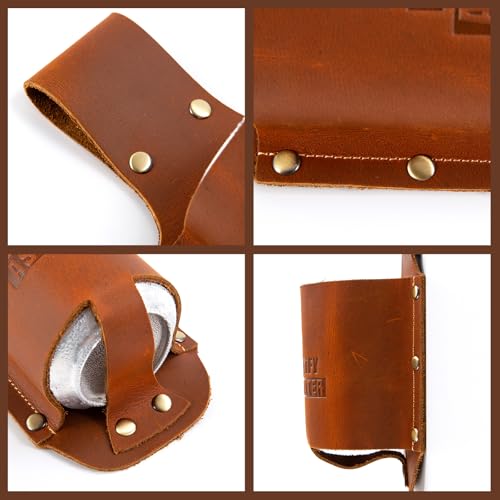 Premium Leather Beer Holder | Unique Gifts for Beer Lovers