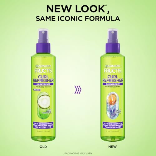Garnier Fructis Curl Refresher Reviving Water Spray - 8.5 Fl Oz, 2 Count