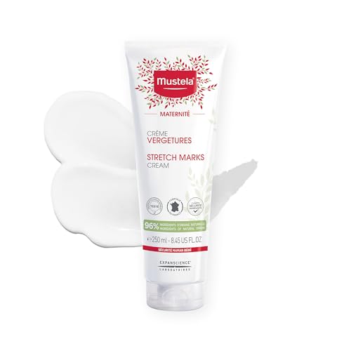 Mustela Maternity Stretch Marks Cream for Pregnancy - Natural Skincare Massage Moisturizer with Natural Avocado, Maracuja & Shea Butter - Lightly Fragranced or Fragrance Free - Various Sizes