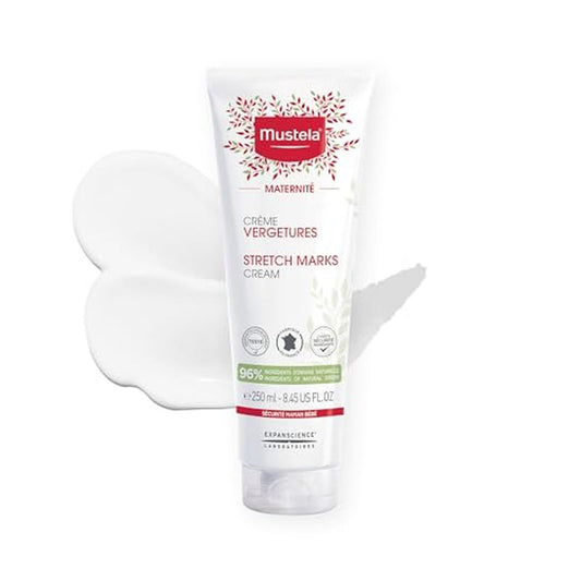 Mustela Maternity Stretch Marks Cream for Pregnancy - Natural Skincare Massage Moisturizer with Natural Avocado, Maracuja & Shea Butter - Lightly Fragranced or Fragrance Free - Various Sizes
