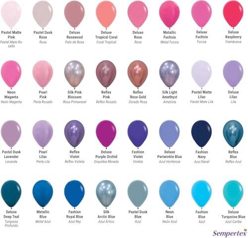 Sempertex 11-Inch Bubble Gum Pink Balloons - 25 Pack Latex Party Balloons for Celebrations