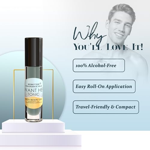 Men's Long-Lasting Tonic Fragrance Oil Roll-On - I Want Her Scent