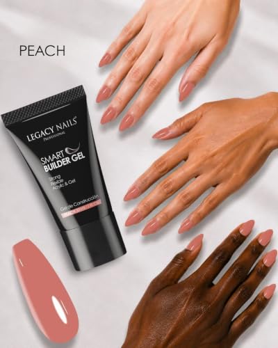 Legacy Nails Smart Builder Gel 1oz - Odorless Peach Sculpting Gel