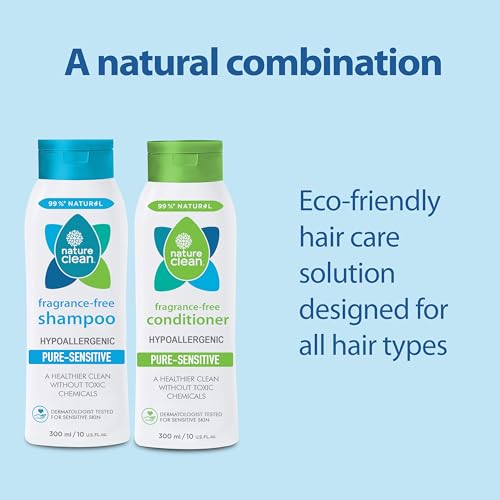 Nature Clean Pure Sensitive Shampoo, Hypoallergenic, 10 Fl Oz