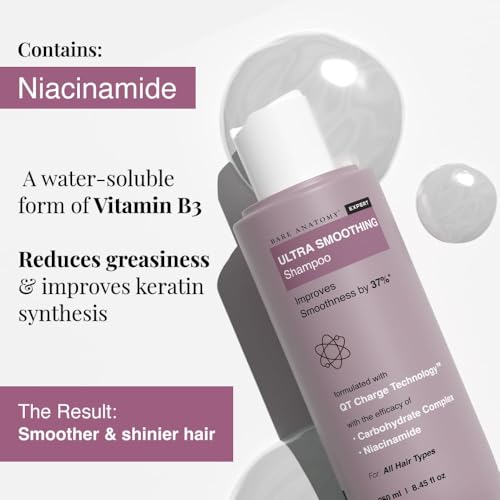 B.a.r.e A.n.a.t.o.m.y Expert Ultra Smoothing Hair Care Kit, Shampoo, Serum & Mask, All Hair Types, QT Charge Technology