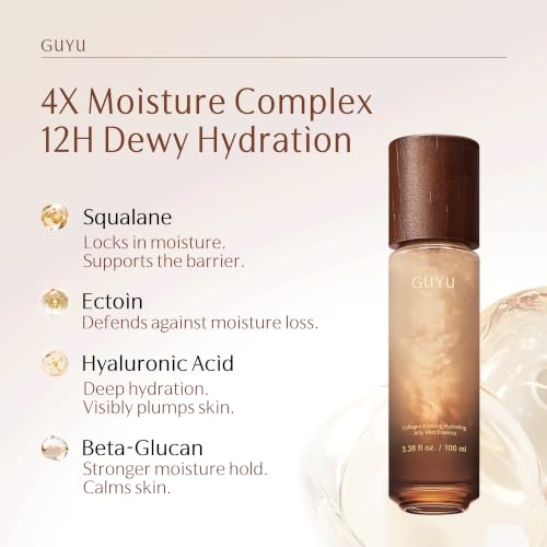 GUYU Anti-Aging Collagen Ginseng Jelly Face Mist Serum, 3.38 Fl Oz