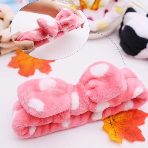 3 Otters Style1 8-Pack Spa Headbands - Soft Microfiber, Reusable Face & Makeup Headbands