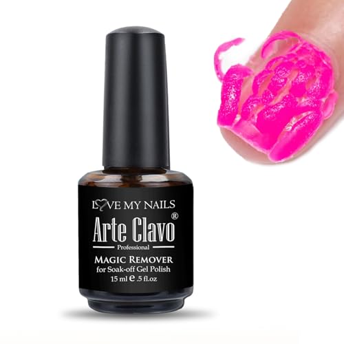 Arte Clavo Gel Nail Polish Remover 15ml - Quick & Easy Formula