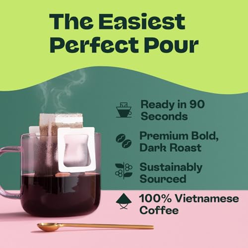 Copper Cow Coffee Churro Dark Roast Single-Serve Pour Over (8 Pack)