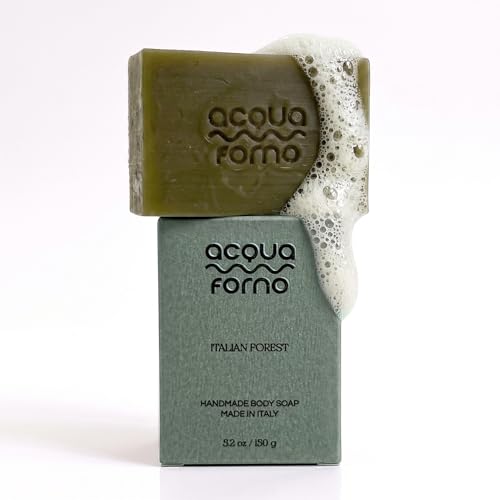 Acqua Forno Italian Olive Oil Castile Soap Bar with Aloe Vera, 5.2 oz