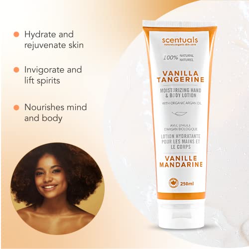 Vanilla Tangerine Hand & Body Cream with Organic Oils - 250 ml