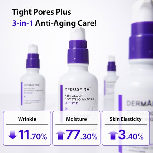 Dermafirm Peptology Retinoid Ampoule - Anti-Aging Serum for Pore Minimization & Texture Improvement - 30ml