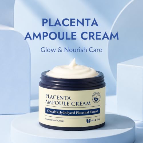 MIZON Placenta Ampoule Cream with Lavender Oil - Anti-Aging Face Cream