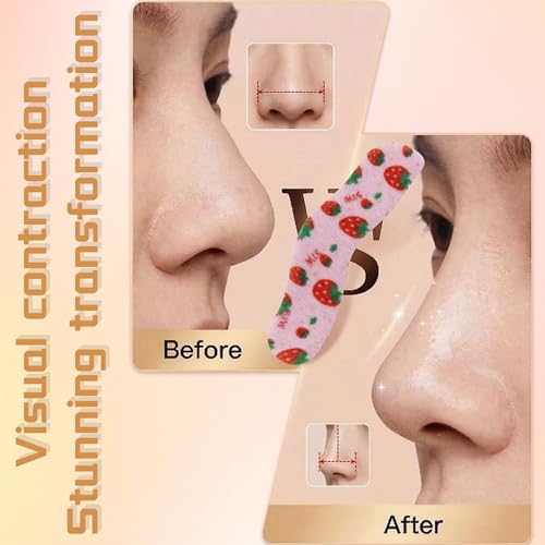 She's hui 50 Pcs Nose Shaper Stickers - Breathable, Skin-Friendly, Pain-Free Nose Slimmer & Lift Devices
