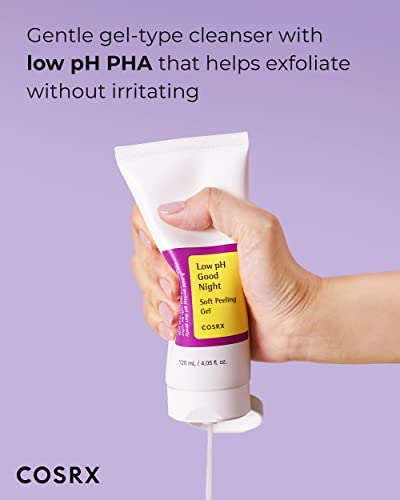 COSRX Low pH Soft Peeling Gel - Gentle Korean Face Exfoliant, 4.05 fl oz