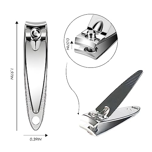 120pcs Stainless Steel Nail Clippers for Home & Travel