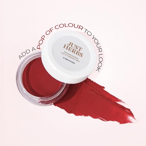 Just Herbs 3-in-1 Creamy Matte Lip & Cheek Tint - Peachy Coral