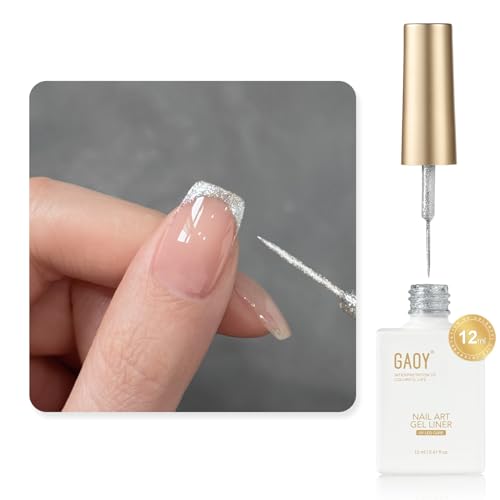 GAOY Silver Cat Eye Gel Nail Polish Art Liner - 12ml Glitter