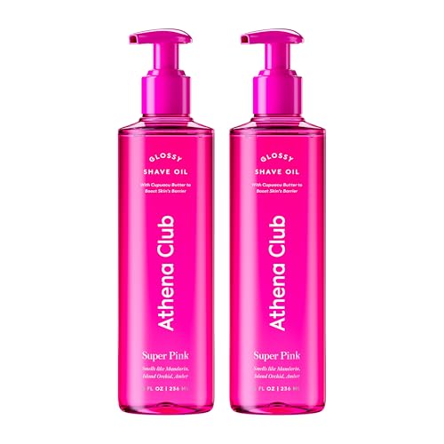 Athena Club Super Pink Shaving Oil for Women, 8 Fl Oz (Pack of 2)