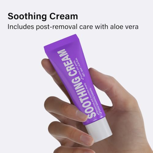 CHOWMI Sensitive Skin Facial Hair Removal Cream - Pack of 2, Includes Soothing Gel