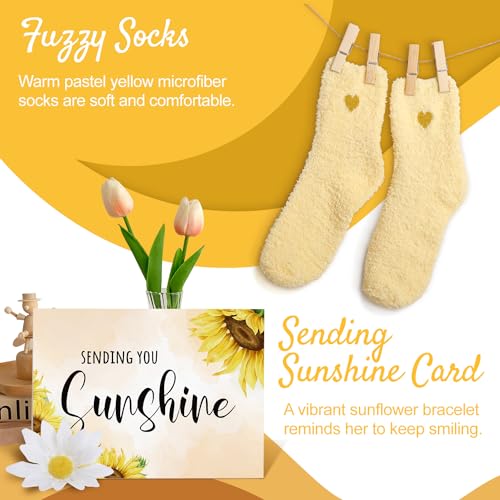 Get Well Soon Care Package for Women - 9-Piece Sunshine Spa Gift Set