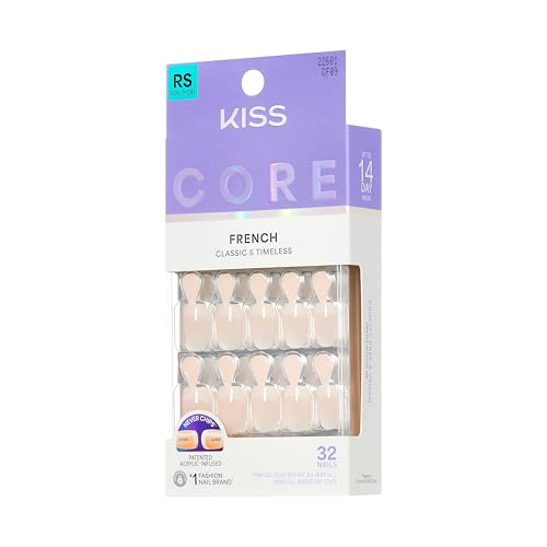 KISS Press On Nails - Your Moment - Real Short, Squoval Shape, Pack of 2