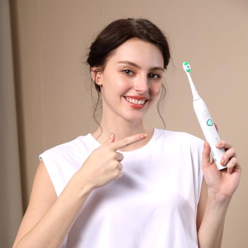 Zekuavi Compatible Toothbrush Heads for AquaSonic - 16 Pack (8White8Black)