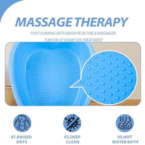 JOYMAY Blue Foot Soaking Bath Basin - Relaxation & Stress Relief