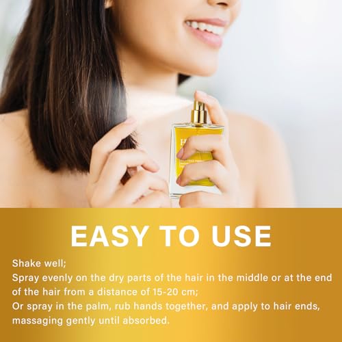 Hair Perfume for Women, 50mL Long Lasting Pheromones Perfume for Women, Lightweight Fragrance Spray for Dry and Frizzy Hair Care