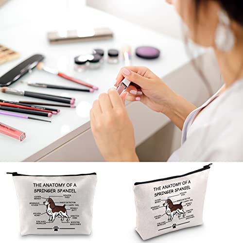 Springer Spaniel Anatomy Cosmetic Bag - Dog Lovers Gift
