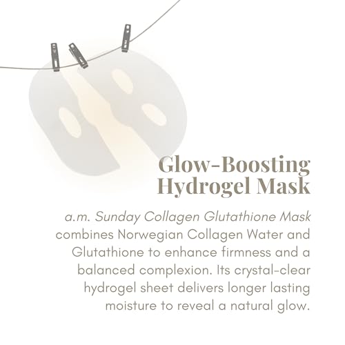 KOCOSTAR Collagen Glutathione Hydrogel Mask - 4 Pack for Glass Skin