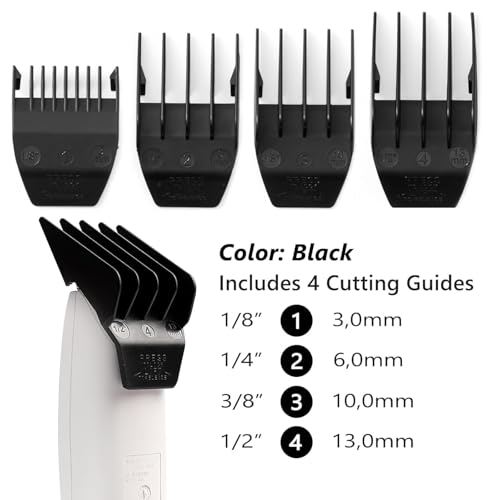 Wahl Peanut Clipper Replacement Blades & Guards - Black 6Pcs