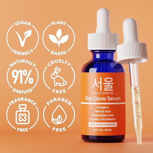 SeoulCeuticals 20% Vitamin C Serum with Ferulic Acid - Korean Skin Care 1 oz