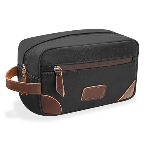 Wohlbege Men's Large Travel Toiletry Bag - Waterproof Bathroom Organizer