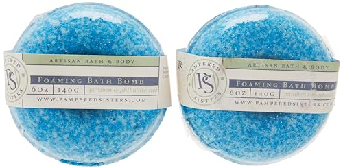 Lavender Spearmint & Cool Calm Foaming Bath Bombs - 2 Pack