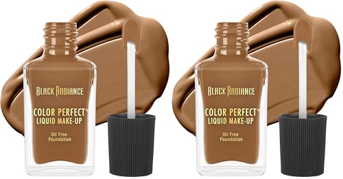 Black Radiance Color Perfect Liquid Foundation Bisque Pack of 2, 1 Fl Oz Each