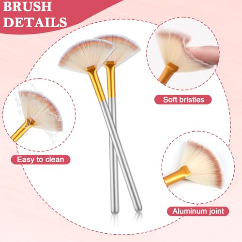 Rose Gold Esthetician Supplies Set - 16 Pcs Facial Brushes & Bowls