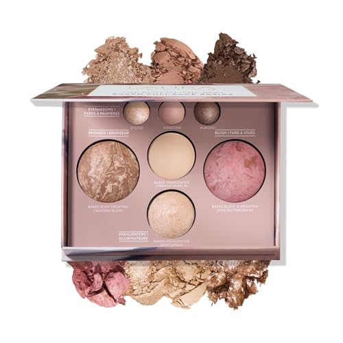 LAURA GELLER NEW YORK Best of the Best Baked Palette ? 7-in-1 Full Face Palette ? Bronzer, Blush, 2 Highlighters & 3 Eyeshadows ? Crease-Proof, Handmade in Italy ? Travel-Friendly