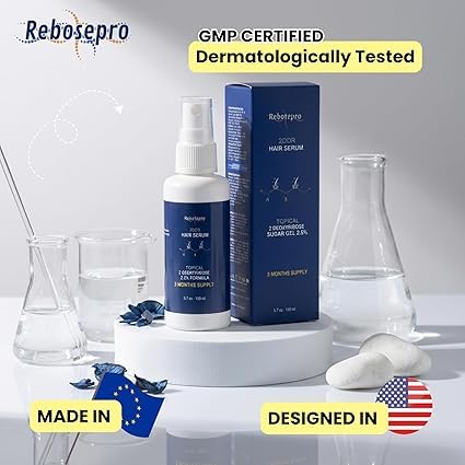 Deoxyribose Sugar Hair Gel - 2.5% Lab-Grade Formula for Hair Growth | 5.7 oz / 150ml