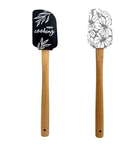 Silicone Spatula Set - 2-Piece Non-Stick Kitchen Utensils