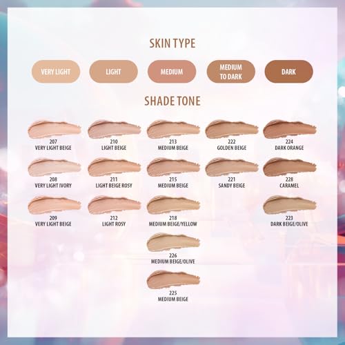 Dermacol Make-Up Cover Foundation, Waterproof SPF 30, Shade 218, 30g
